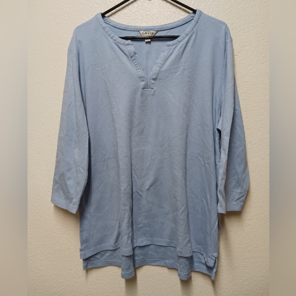 Orvis Brand Classic Collection V Neck Top Size XXL
